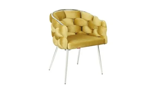 Scaun Living Tapitat KJC14 Mustar