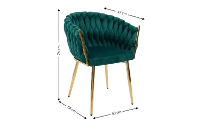 Scaun Living Tapitat KJC12 Verde