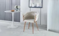 Scaun Living Tapitat KJC16 Bej