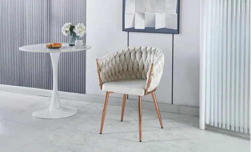 Scaun Living Tapitat KJC16 Bej