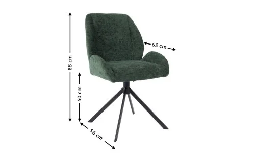 Scaun Living Tapitat KJC4347 Verde