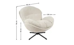 Fotoliu Rotativ KJLC062 Bej