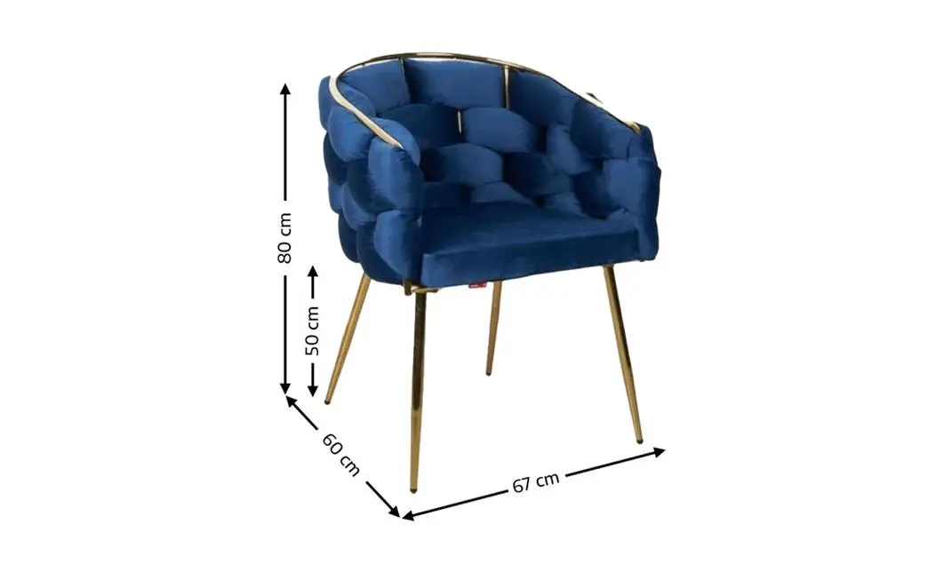 Scaun Living Tapitat KJC15 Albastru 1
