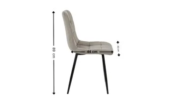 Scaun Living Tapitat KJC37 Bej