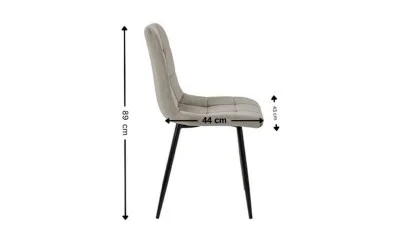 Scaun Living Tapitat KJC37 Bej
