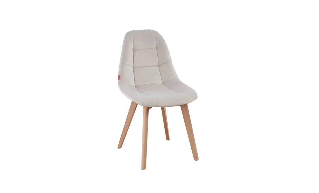 Set Masă Living SL673 Albă cu 4 Scaune KJC5304 Bej 2