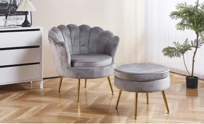 Set Marbella Fotoliu cu Masuta Living KJL214 Gri