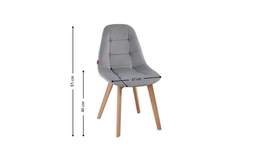 Set Masa Rotunda DT17 Albă cu 3 Scaune KJC5304 Gri