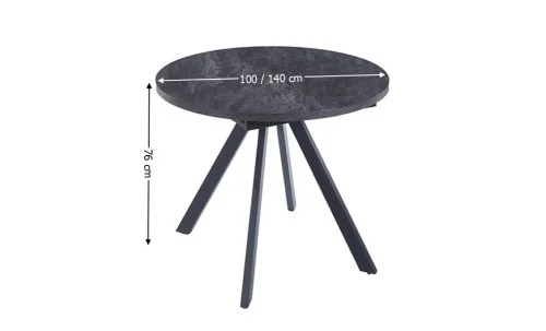 Set Masă Living Extensibilă Set Masă Extensibilă DTW0902MBE Gri cu 2 Scaune J265 Maro