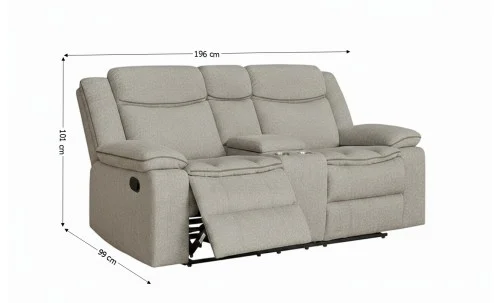 Set Recliner Tip 3+2+1 Lux Cream, Crem