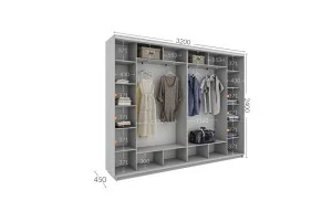 Dulap Personalizat Usi Glisante, 320 x 240 x 45
