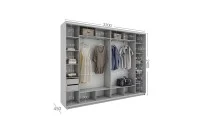 Dulap Personalizat Usi Glisante, 330 x 240 x 45 2