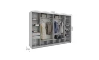Dulap Personalizat Usi Glisante, 340 x 220 x 45 1