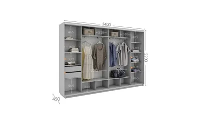 Dulap Personalizat Usi Glisante, 340 x 220 x 45