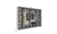 Dulap Personalizat Usi Glisante, 340 x 240 x 45