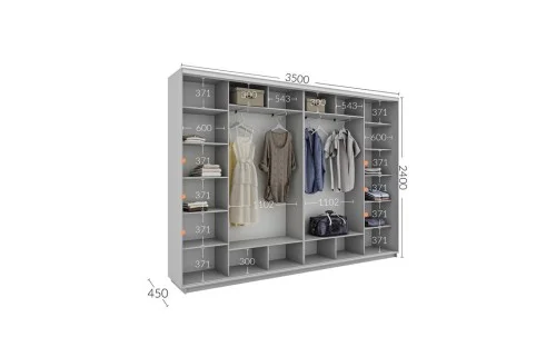 Dulap Personalizat Usi Glisante, 350 x 240 x 45