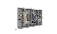 Dulap Personalizat Usi Glisante, 360 x 220 x 45 1
