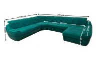 Colțar Extensibil Space XXL Verde - Vega 27 Dreapta 2