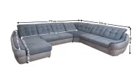 Colțar Extensibil Space XXL Gri - Vega 33/Vega 10 Stânga