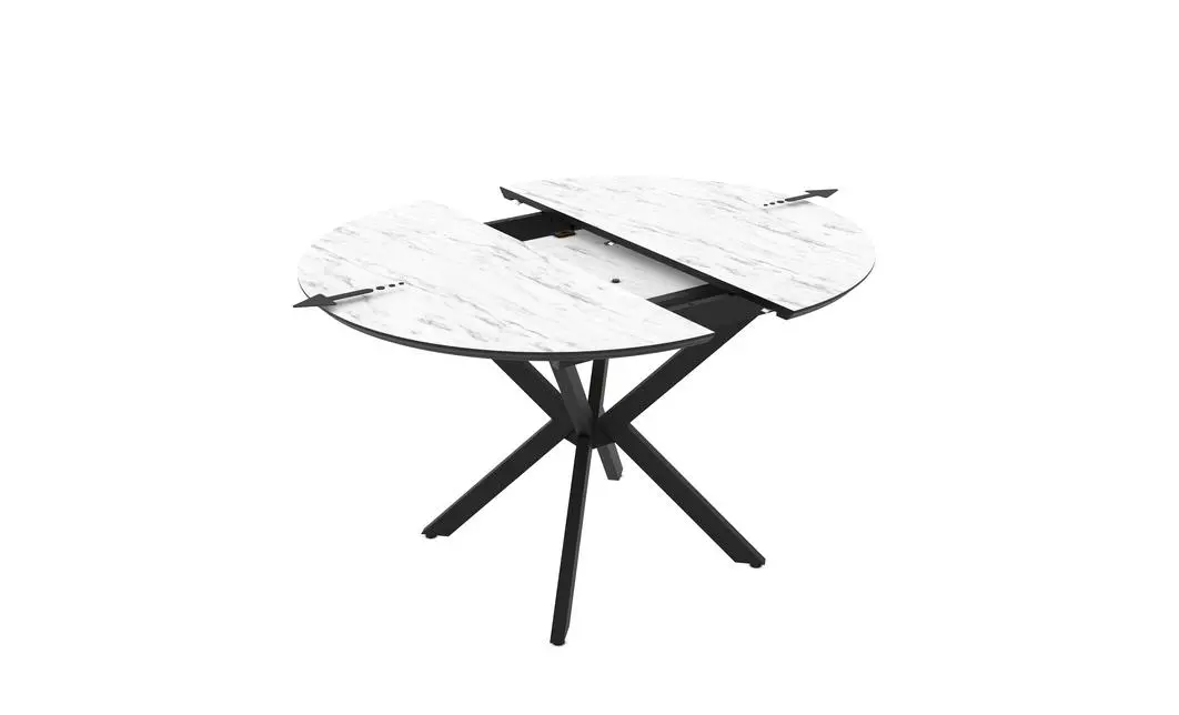 Masa Living Extensibila Dobok 110 cm Alb 9
