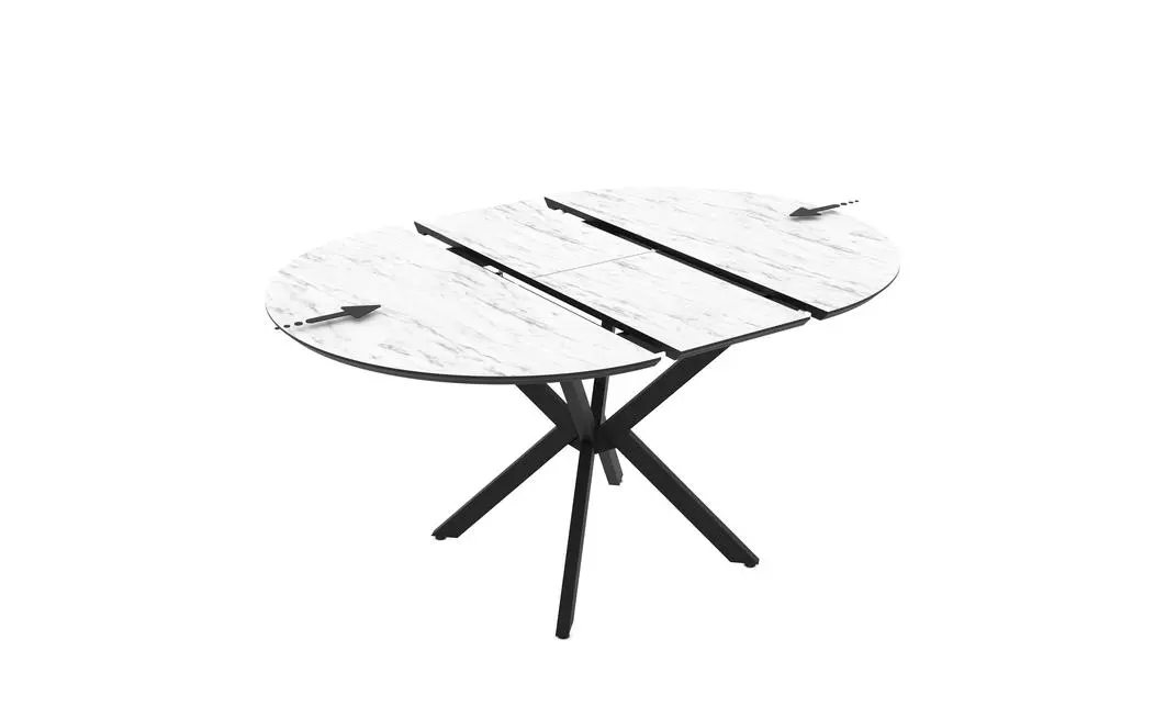 Masa Living Extensibila Dobok 110 cm Alb 10