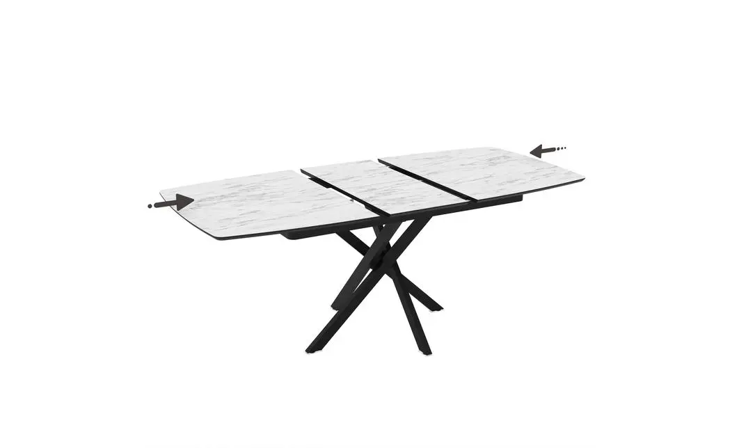 Masa Living Extensibila Filis 145 cm Alb 5