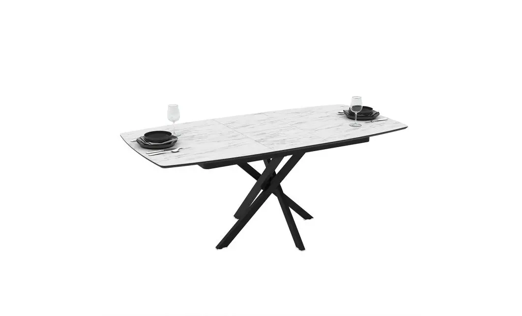Masa Living Extensibila Filis 145 cm Alb 6