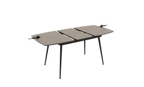 Masa Living Extensibila Yense 125 cm Gri Lagun
