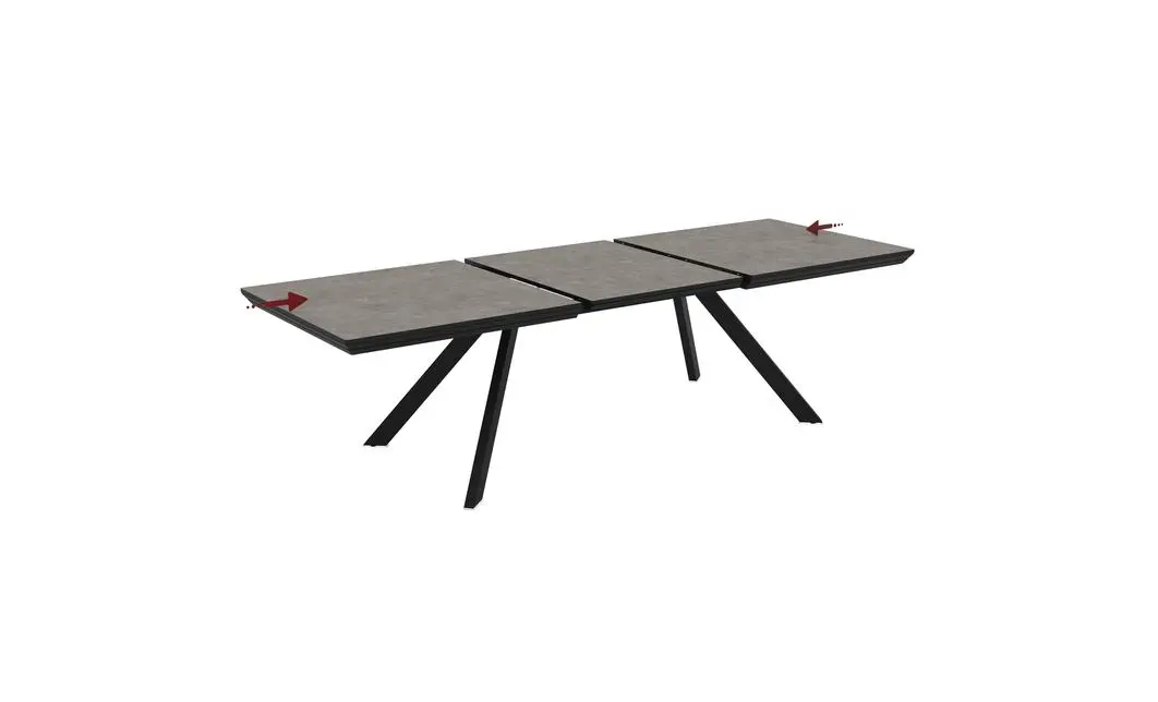 Masa Living Extensibila Corin 200 cm Gri 4