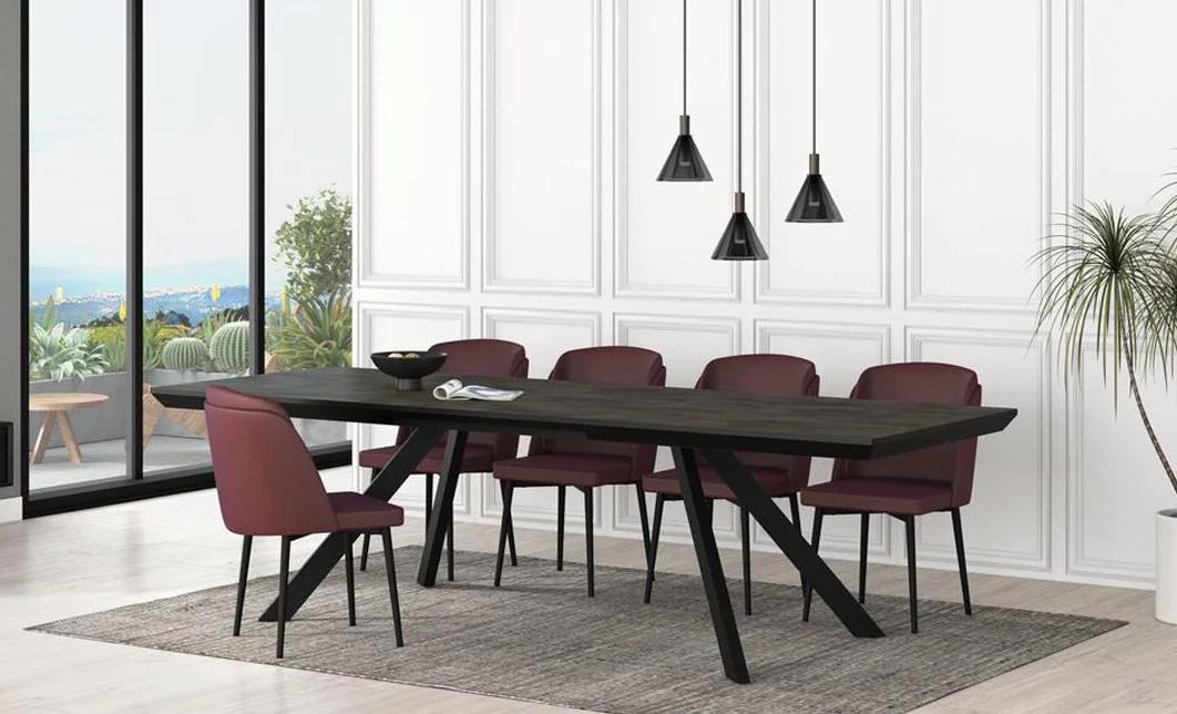 Masa Living Extensibila Corin 200 cm Gri 6