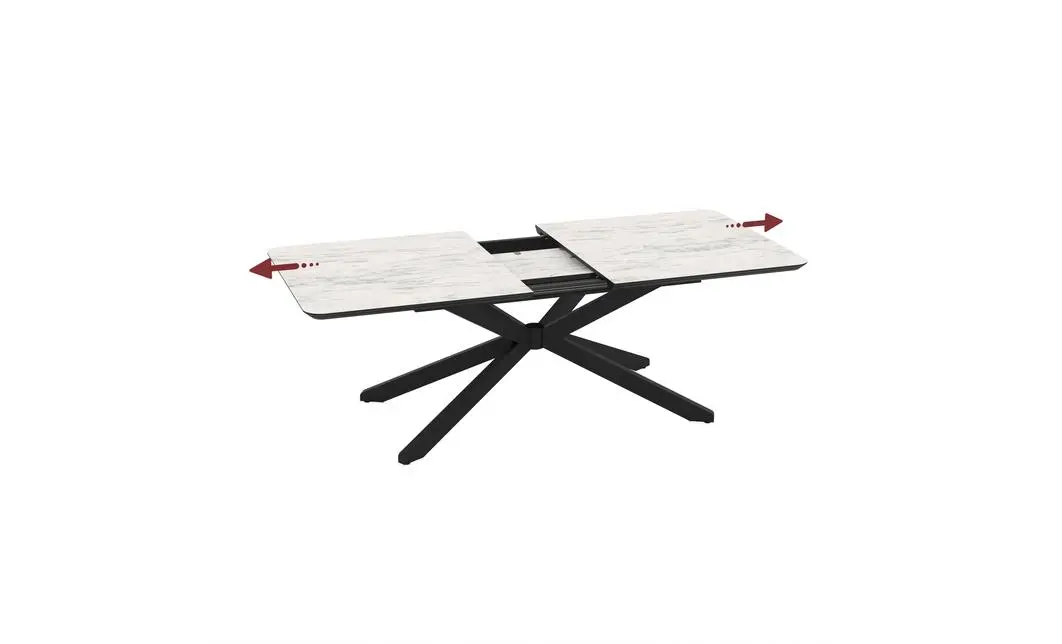 Masa Living Extensibila Mona 250 cm Alb 6