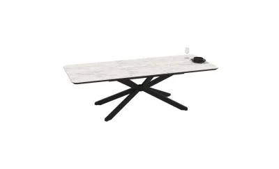 Masa Living Extensibila Mona 250 cm Alb