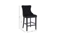 Scaun Bar KJC10177 Negru