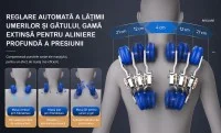 Fotoliu de Masaj A013 Alb/Maro, Masaj 4D, 24 Programe, Reglare Automată a Lățimii, Zero Gravity 8