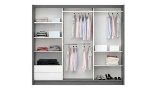 Dulap Vigo Platinum 250 Uși Glisante cu Oglindă