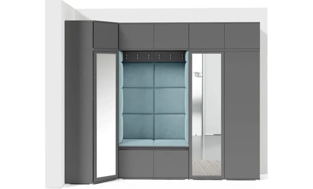 Cuier Hol Max 39, Grafit/Albastru - Trinity 22