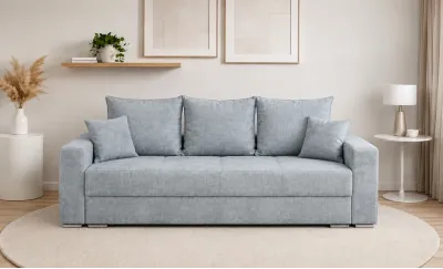 Canapea Extensibilă Claudia Memory Mini, Gri albastrui