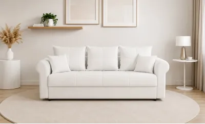 Canapea Extensibilă Elsa Bonell Mini, Gri deschis