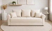 Canapea Extensibilă Elsa Bonell Mini, Bej