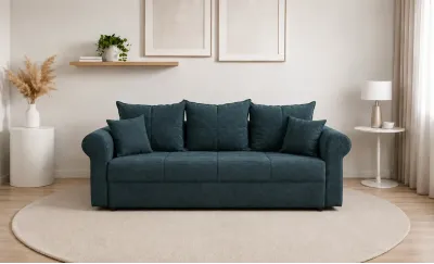 Canapea Extensibilă Elsa Bonell Mini, Gri inchis