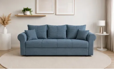 Canapea Extensibilă Elsa Memory Mini, Gri antracit