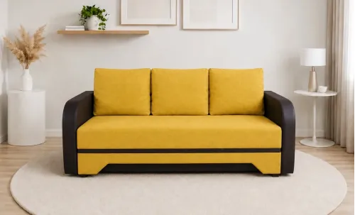 Canapea Extensibilă Corina Bonell Mini, Mustar