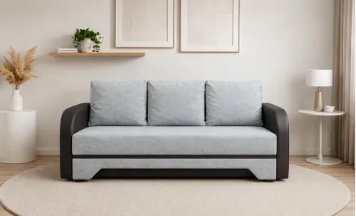 Canapea Extensibilă Corina Memory Mini, Gri albastrui