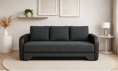 Canapea Extensibilă Corina Memory Mini, Gri închis