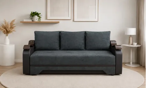 Canapea Extensibilă Sally Bonell Mini, Gri inchis
