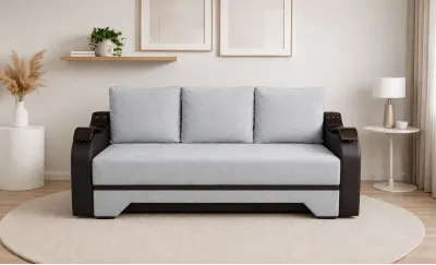 Canapea Extensibilă Sally Memory Mini, Gri albastrui