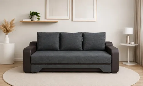 Canapea Extensibilă Royal Bonell Mini, Gri antracit