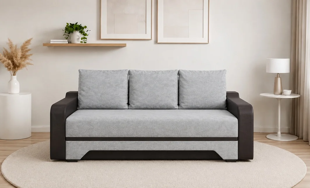 Canapea Extensibilă Royal Memory Mini, Gri albastrui