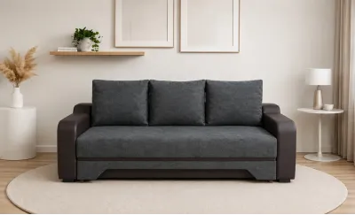Canapea Extensibilă Royal Memory Mini, Gri antracit