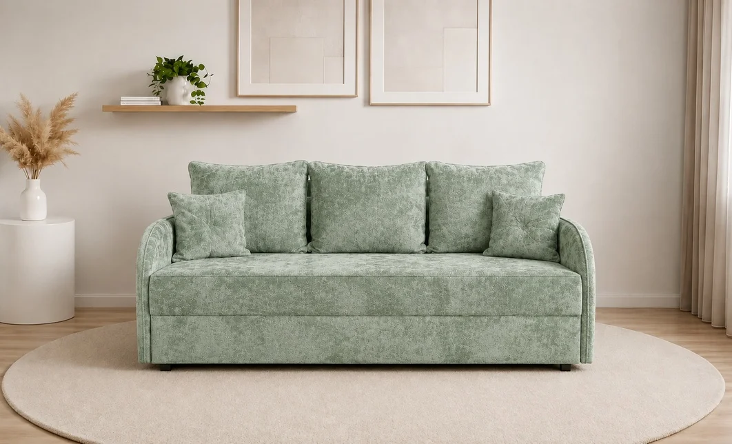 Canapea Extensibilă Adelina Memory Max, Verde